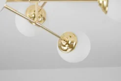 Plafoniera a sfera da soffitto oro FINO W6