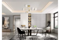 Plafoniera a sfera da soffitto oro FINO W6