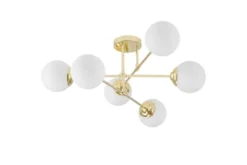 Plafoniera a sfera da soffitto oro FINO W6