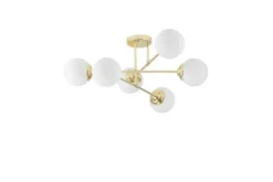Plafoniera a sfera da soffitto oro FINO W6
