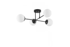 Plafoniera a sfera nera da soffitto FINO W4