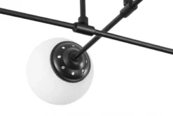 Plafoniera a sfera nera da soffitto FINO W4