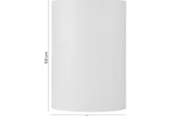 PLAFONIERA DA SOFFITTO IN METALLO BIANCO NATI W1