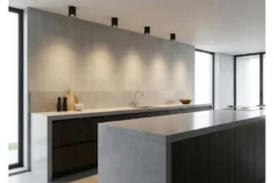 Plafoniera da soffitto in metallo nero NATI W1