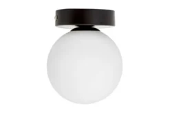 Plafoniera da soffitto nera a sfera MARSIADA W1