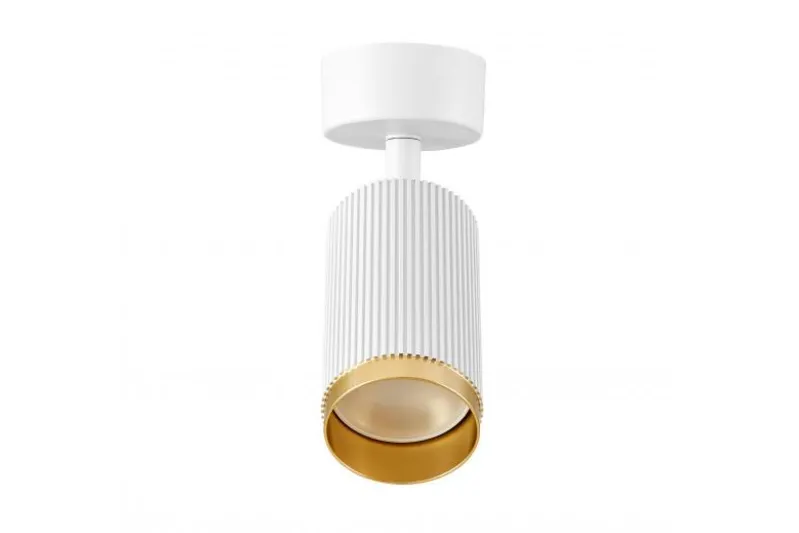 PLAFONIERA MODERNA BIANCO E ORO RINA W1