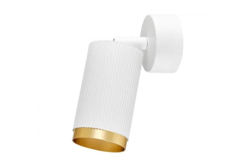 PLAFONIERA MODERNA BIANCO E ORO RINA W1