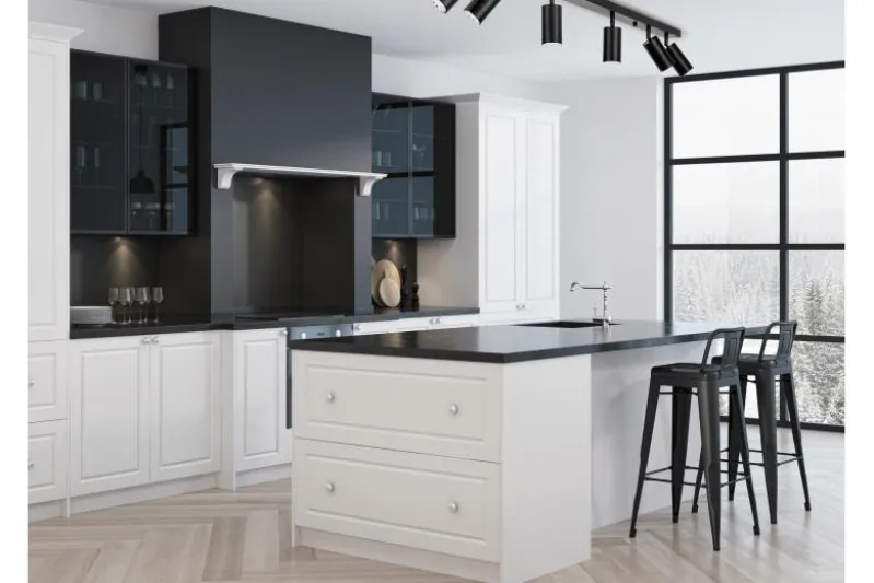 PLAFONIERA MODERNA NERA NEO W6