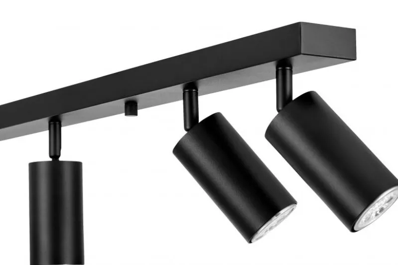 PLAFONIERA MODERNA NERA NEO W6