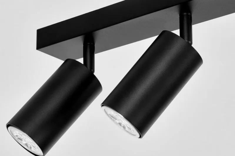 PLAFONIERA MODERNA NERA NEO W6
