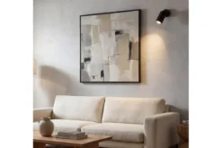PLAFONIERA MODERNA NERA NEO W1