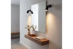 PLAFONIERA MODERNA NERA NEO W1