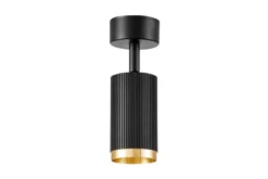 PLAFONIERA MODERNA NERO E ORO RINA W1