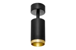 PLAFONIERA MODERNA NERO E ORO RINA W1