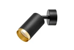 PLAFONIERA MODERNA NERO E ORO RINA W1