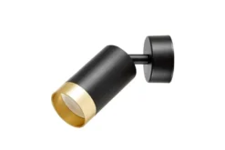 PLAFONIERA MODERNA NERO E ORO VIVO W1