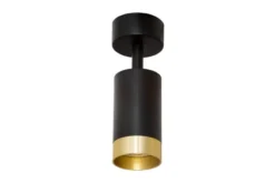 PLAFONIERA MODERNA NERO E ORO VIVO W1