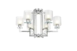 Plafoniera moderno di metallo cromato MANHATTAN W6