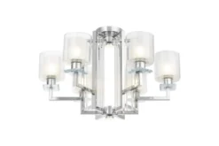Plafoniera moderno di metallo cromato MANHATTAN W6