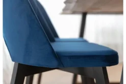 Poltroncina blu imbottita BRENO