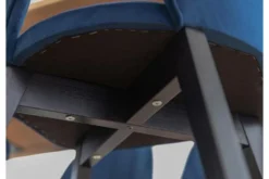 Poltroncina blu imbottita BRENO