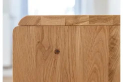 Porta TV con ripiano legno massello di rovere naturale LED integrato