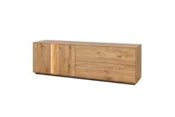 Porta TV grande rovere massello stile moderno
