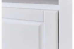 Porta tv shabby pino massello bianco e tabacco
