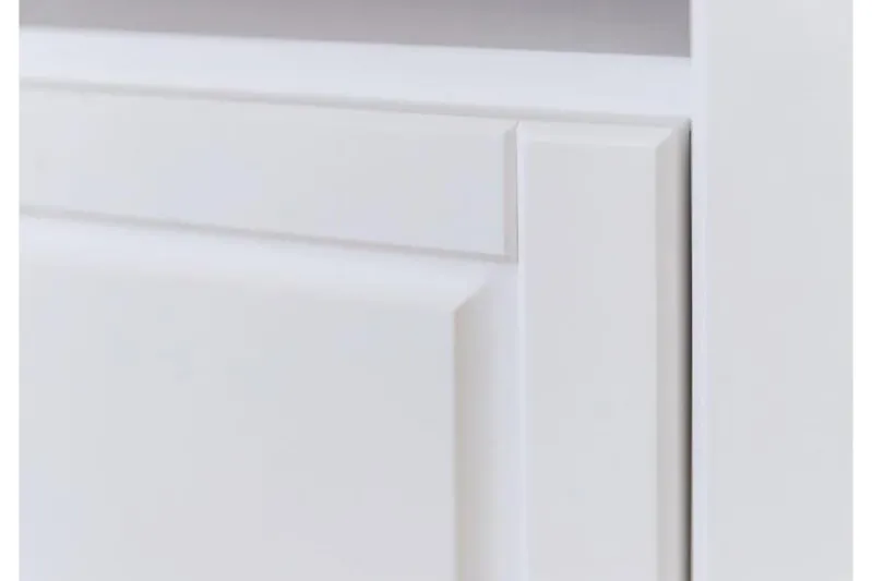 Porta tv shabby pino massello bianco e tabacco