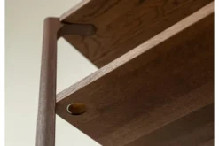 Scaffale a giorno moderno rovere massello tabacco