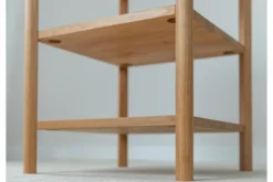 Scaffale basso moderno rovere massello naturale
