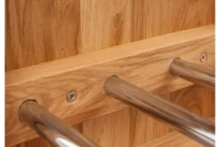 Scarpiera in legno naturale massello oliato di rovere