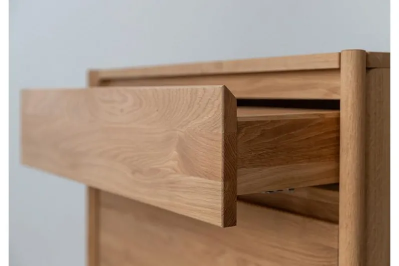 Scarpiera moderna in rovere massello naturale