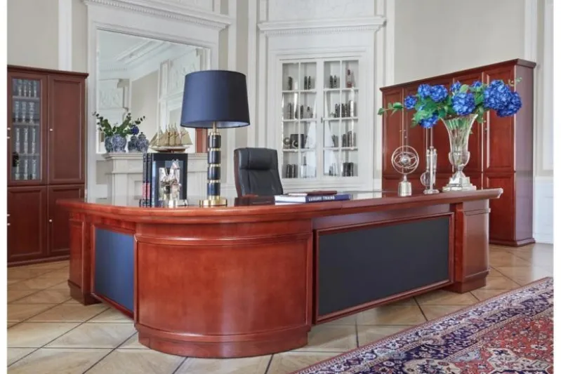 Scrivania angolare classica 280 cm PRESTIGE B810