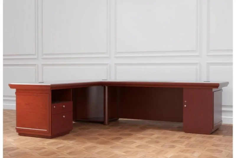 Scrivania angolare classica 280 cm PRESTIGE B810