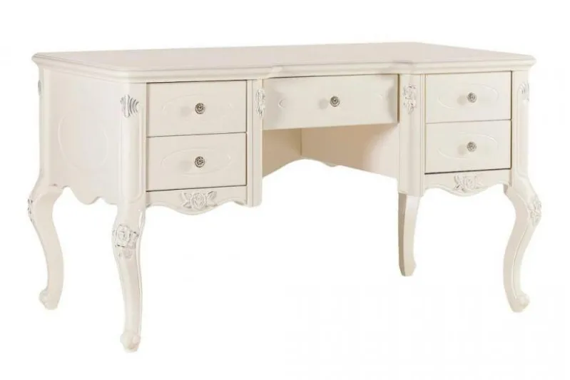 Scrivania classica avorio con cassetti BELLA 912