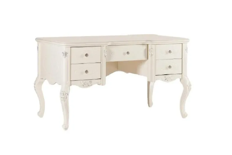 Scrivania classica avorio con cassetti BELLA 912