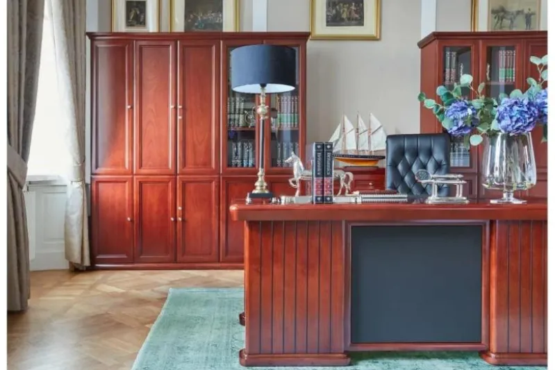Scrivania classica da ufficio direzionale PRESTIGE B630 1,6 Metri