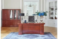 Scrivania classica per ufficio in legno PRESTIGE B610 1,6 Metri