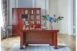Scrivania classica per ufficio in legno PRESTIGE B610 1,6 Metri