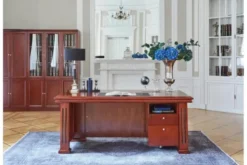 Scrivania classica per ufficio in legno PRESTIGE B610 1,6 Metri