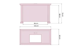 Scrivania classica per ufficio PRESTIGE B420 1,2 Metri
