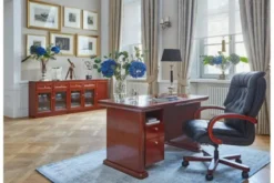Scrivania da studio classica in legno PRESTIGE B620 1,3 Metri