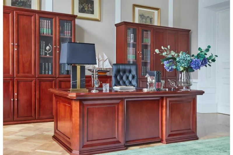 Scrivania direzionale classica da ufficio PRESTIGE B710 2,2 Metri