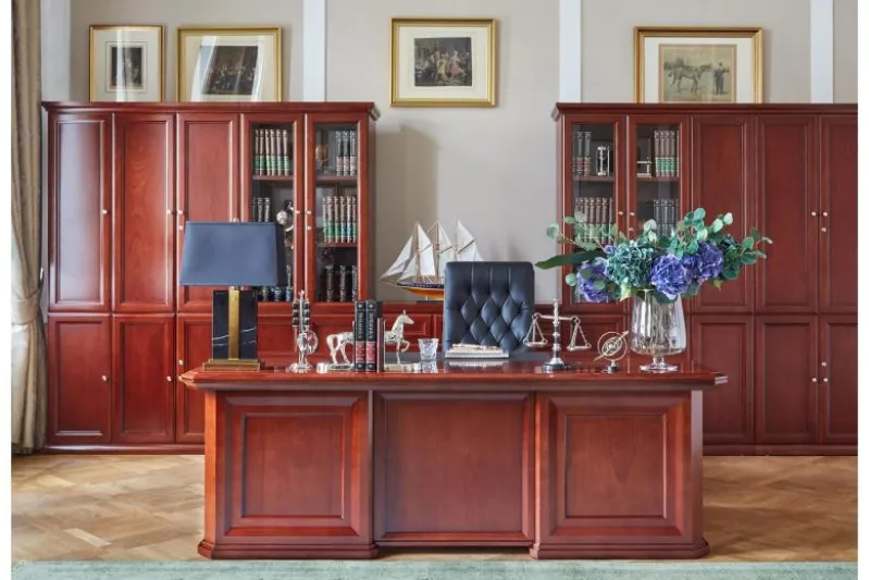 Scrivania direzionale classica da ufficio PRESTIGE B710 2,2 Metri