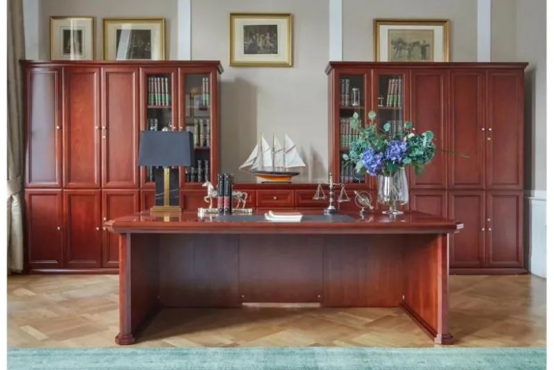 Scrivania direzionale classica da ufficio PRESTIGE B710 2,2 Metri