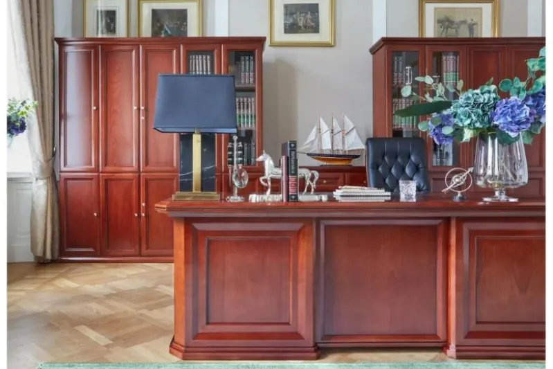 Scrivania direzionale classica da ufficio PRESTIGE B710 2,2 Metri