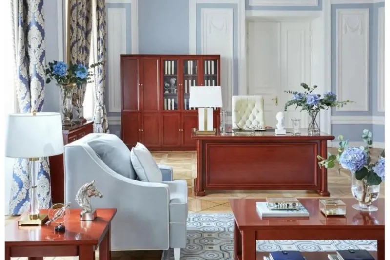 Scrivania direzionale in stile classico per ufficio PRESTIGE B620 1,7 Metri