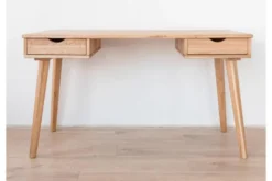 Scrivania in rovere massello naturale oliato