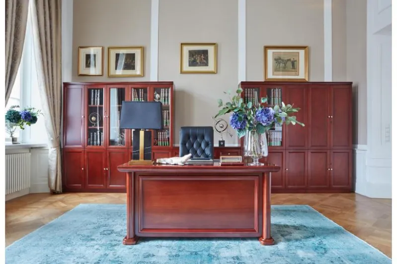 Scrivania in stile classico per ufficio PRESTIGE B620 1,5 Metri